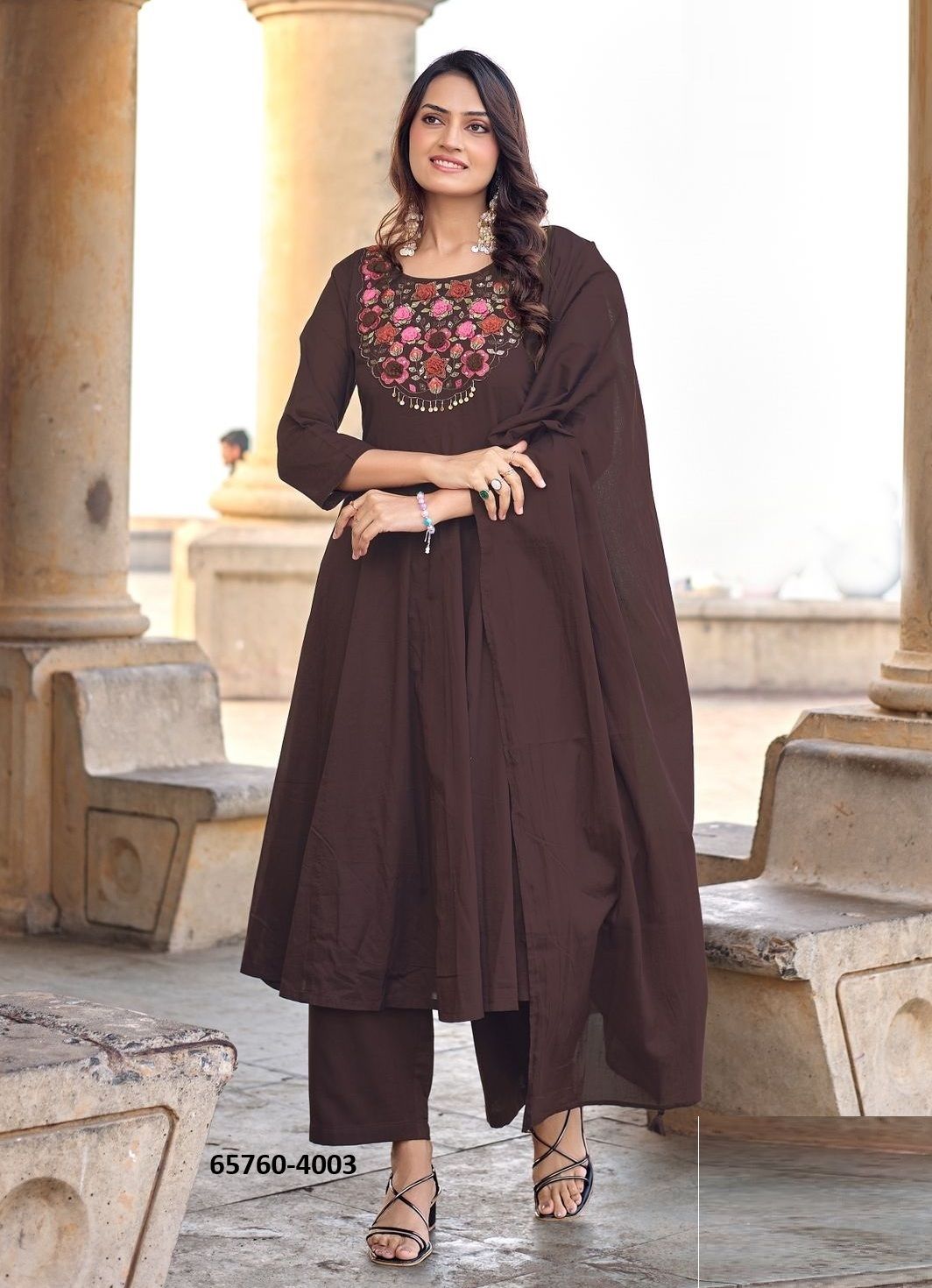 NAZIRA - Catalog # 65760 (Set of 4 Readymade Salwar Suits)