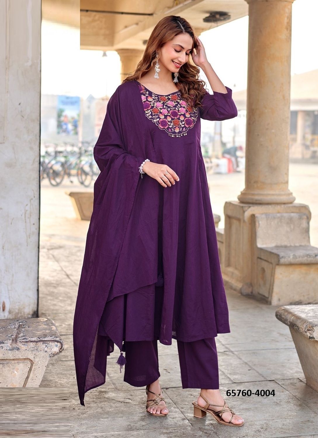 NAZIRA - Catalog # 65760 (Set of 4 Readymade Salwar Suits)