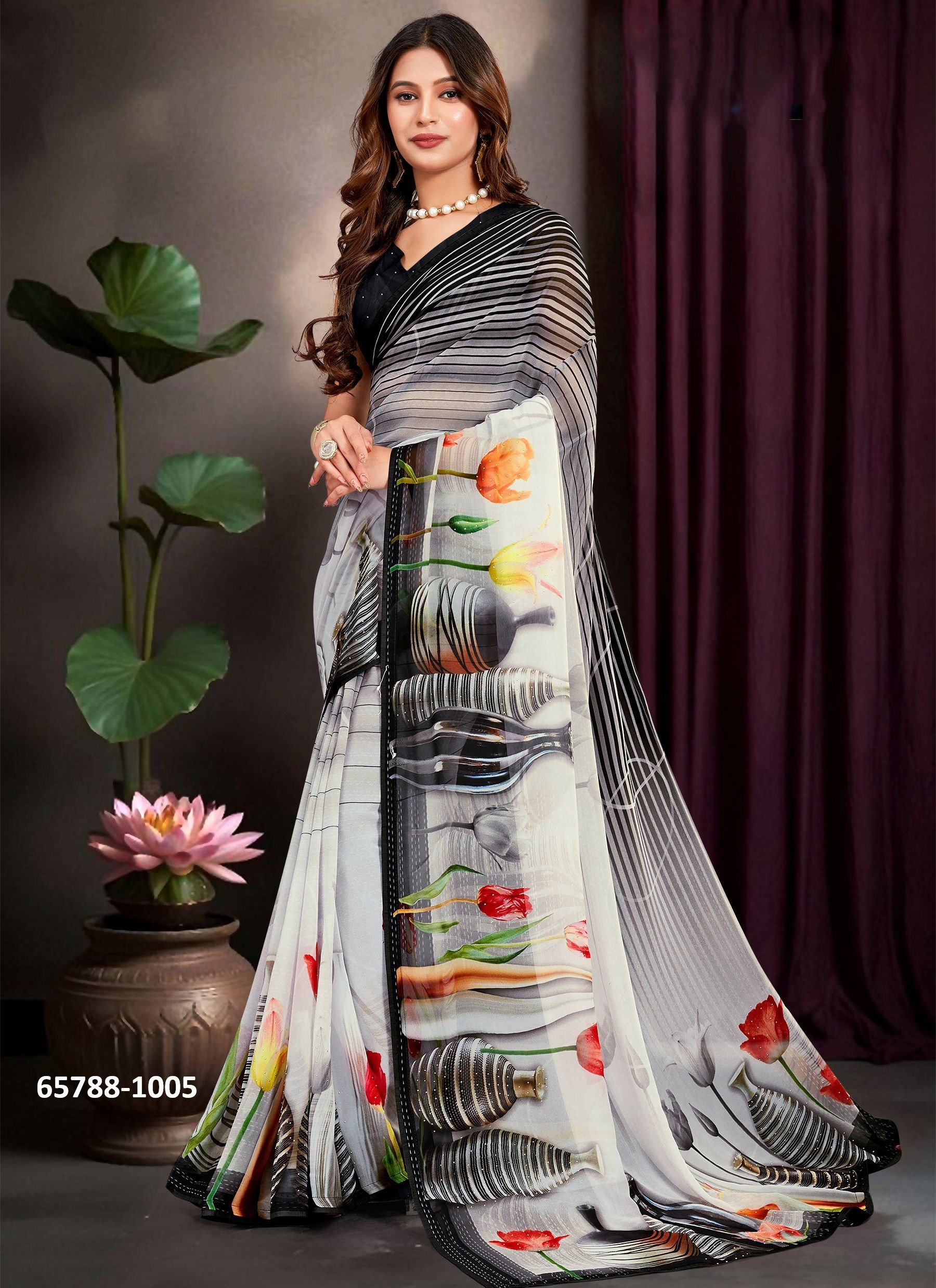 PRIME 1 - Catalog # 65788 (Set of 5 Sarees) PRIME 1 - Catalog # 65788 (Set of 5 Sarees)