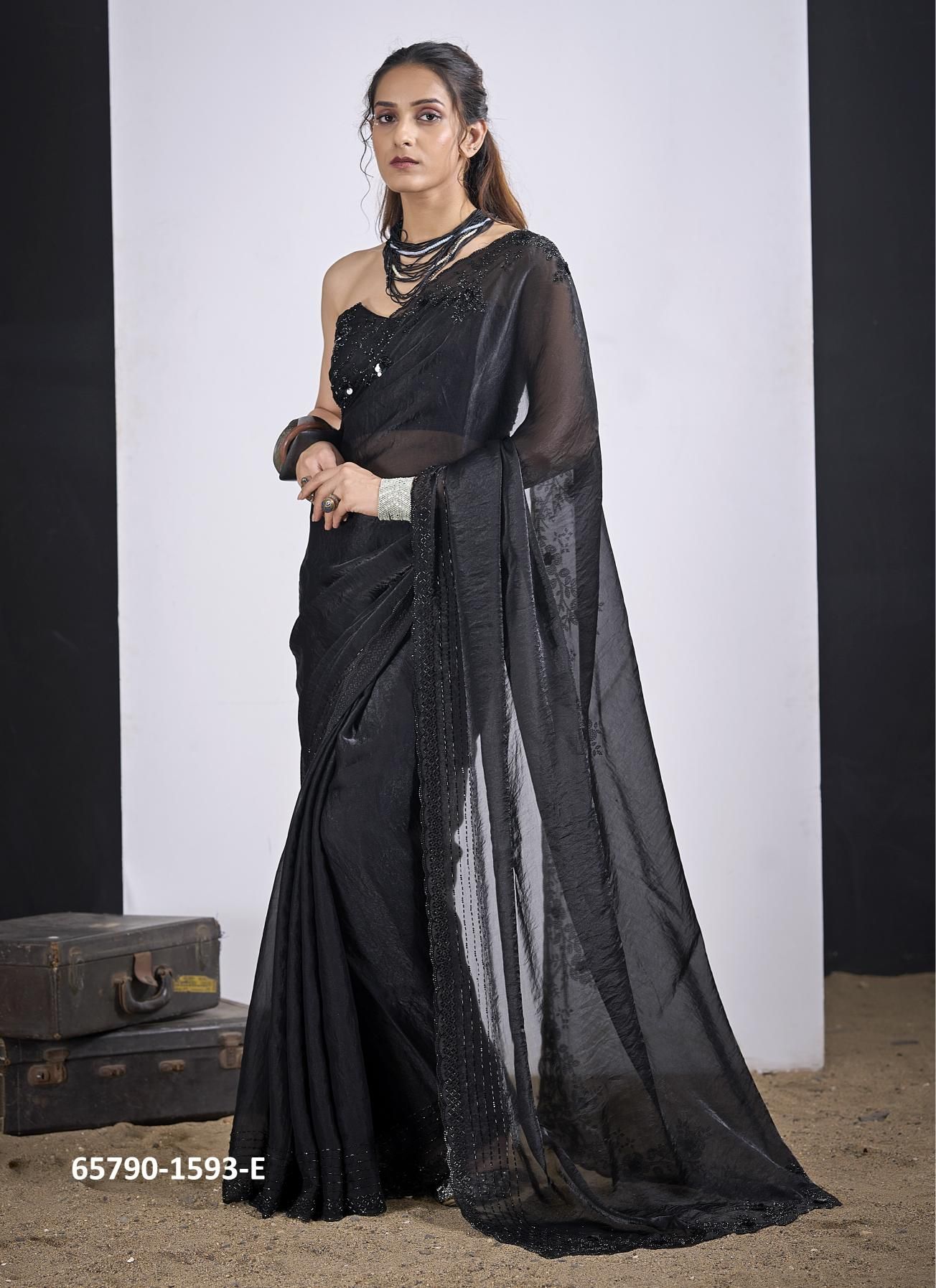 SERIES 1593 - Catalog # 65790 (Set of 6 Sarees) SERIES 1593 - Catalog # 65790 (Set of 6 Sarees)
