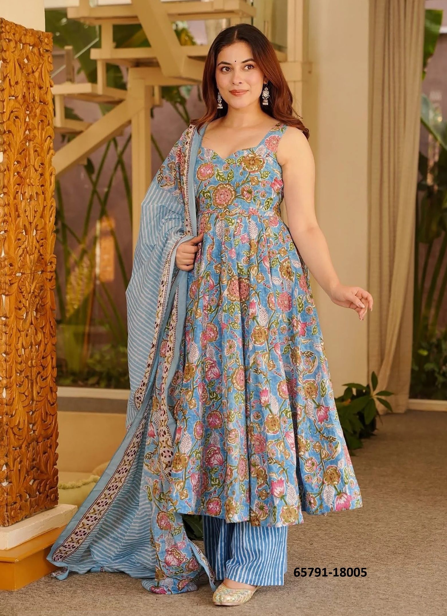 CLORA 18 - Catalog # 65791 (Set of 5 Readymade Salwar Suits) CLORA 18 - Catalog # 65791 (Set of 5 Readymade Salwar Suits)