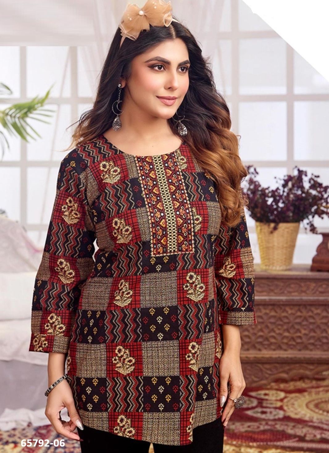 ESHANI 4 - Catalog # 65792 (Set of 8 Readymade Women's Kurtis / Tops)