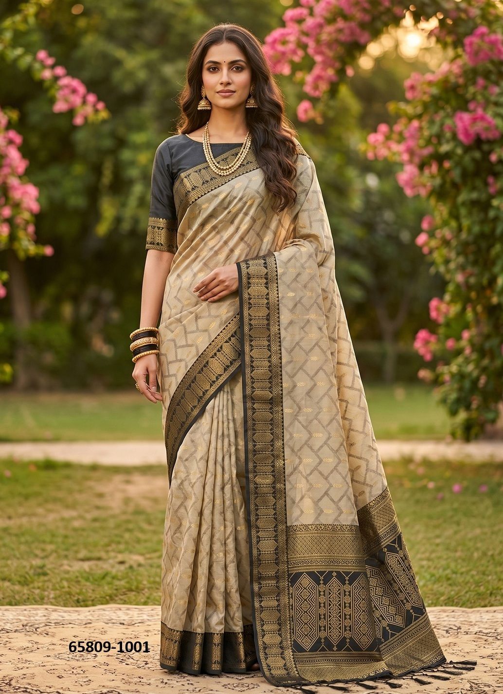 MADHAVI COTTON - Catalog # 65809 (Set of 6 Sarees) MADHAVI COTTON - Catalog # 65809 (Set of 6 Sarees)