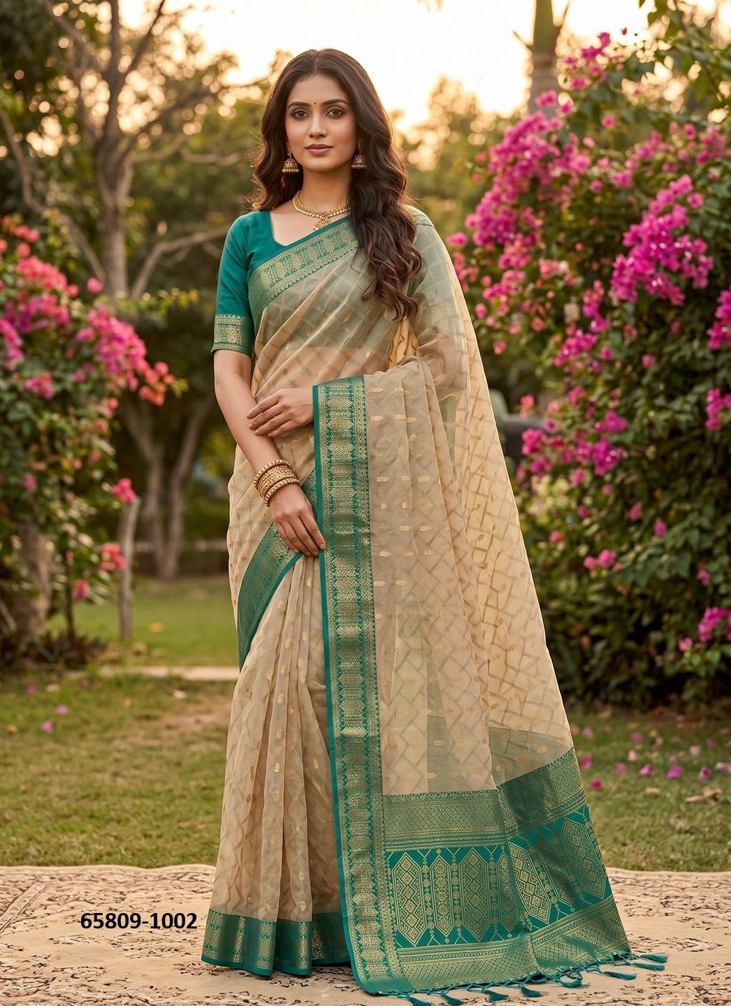 MADHAVI COTTON - Catalog # 65809 (Set of 6 Sarees) MADHAVI COTTON - Catalog # 65809 (Set of 6 Sarees)