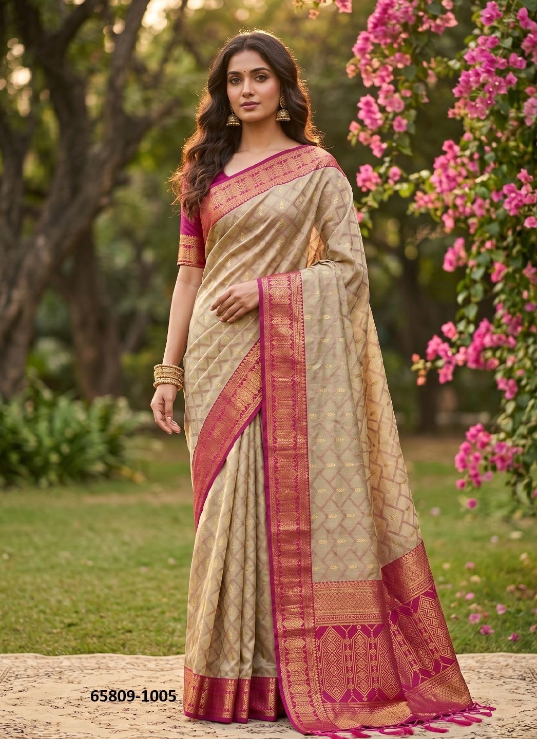 MADHAVI COTTON - Catalog # 65809 (Set of 6 Sarees) MADHAVI COTTON - Catalog # 65809 (Set of 6 Sarees)