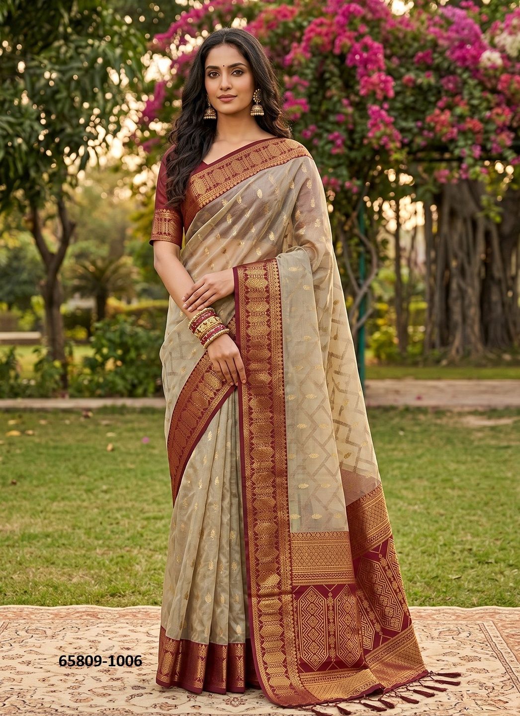 MADHAVI COTTON - Catalog # 65809 (Set of 6 Sarees) MADHAVI COTTON - Catalog # 65809 (Set of 6 Sarees)