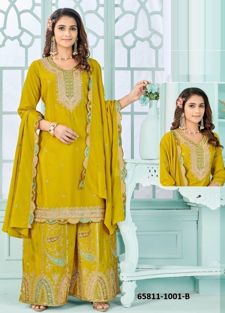 CHARU - Catalog # 65811 (Set of 4 SIZE-SETS [Readymade Salwar Suits])