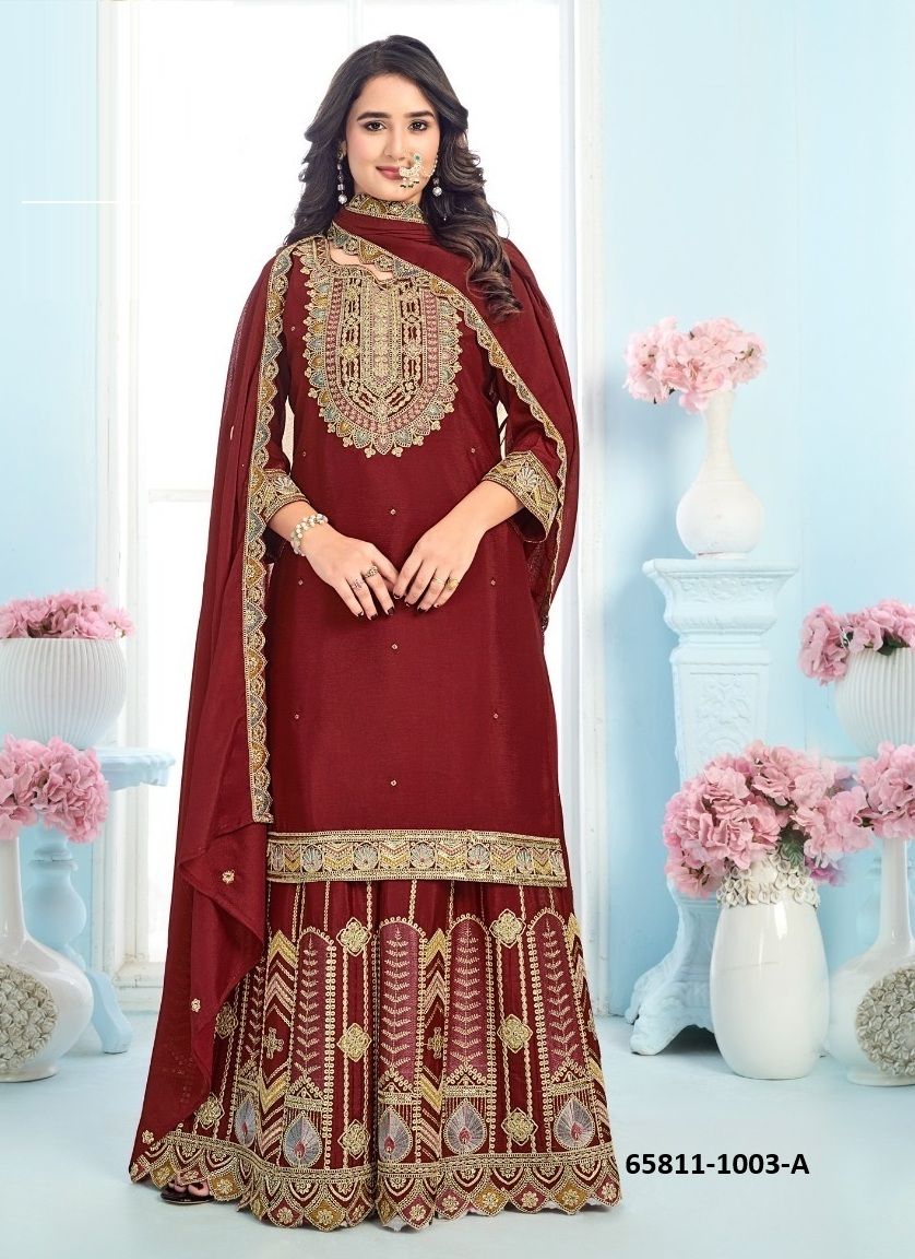 CHARU - Catalog # 65811 (Set of 4 SIZE-SETS [Readymade Salwar Suits])