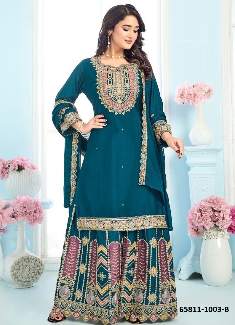 CHARU - Catalog # 65811 (Set of 4 SIZE-SETS [Readymade Salwar Suits])