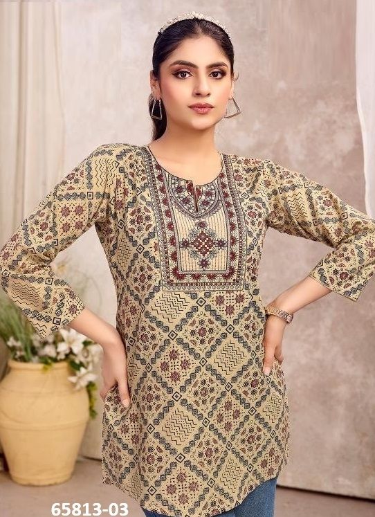 FINOLY TUNIC - Catalog # 65813 (Set of 8 Readymade Women's Kurtis / Tops) FINOLY TUNIC - Catalog # 65813 (Set of 8 Readymade Women's Kurtis / Tops)