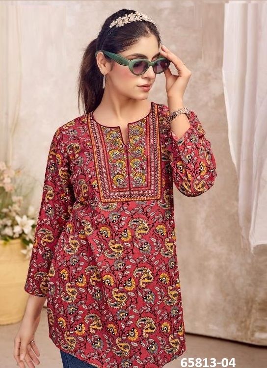 FINOLY TUNIC - Catalog # 65813 (Set of 8 Readymade Women's Kurtis / Tops) FINOLY TUNIC - Catalog # 65813 (Set of 8 Readymade Women's Kurtis / Tops)