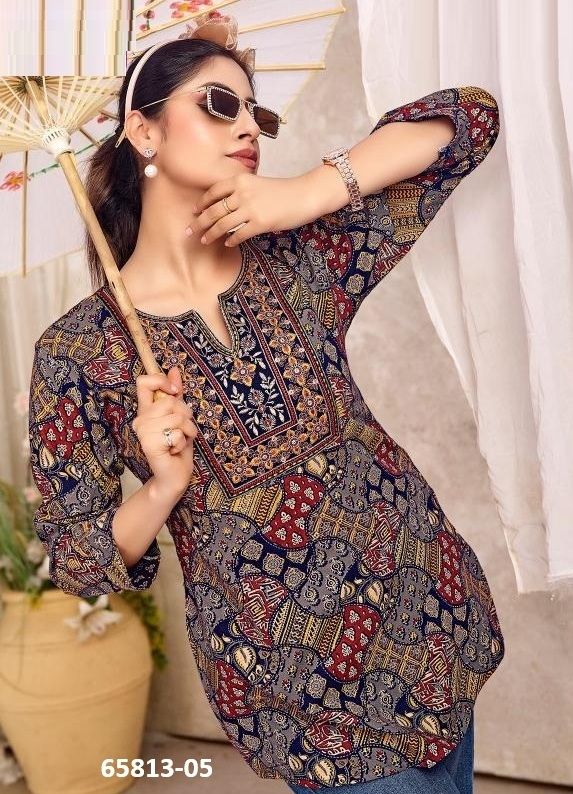 FINOLY TUNIC - Catalog # 65813 (Set of 8 Readymade Women's Kurtis / Tops) FINOLY TUNIC - Catalog # 65813 (Set of 8 Readymade Women's Kurtis / Tops)