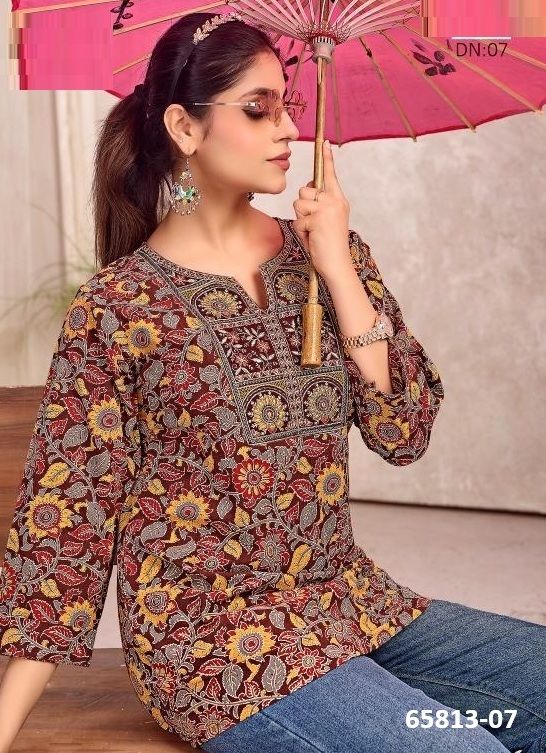 FINOLY TUNIC - Catalog # 65813 (Set of 8 Readymade Women's Kurtis / Tops) FINOLY TUNIC - Catalog # 65813 (Set of 8 Readymade Women's Kurtis / Tops)