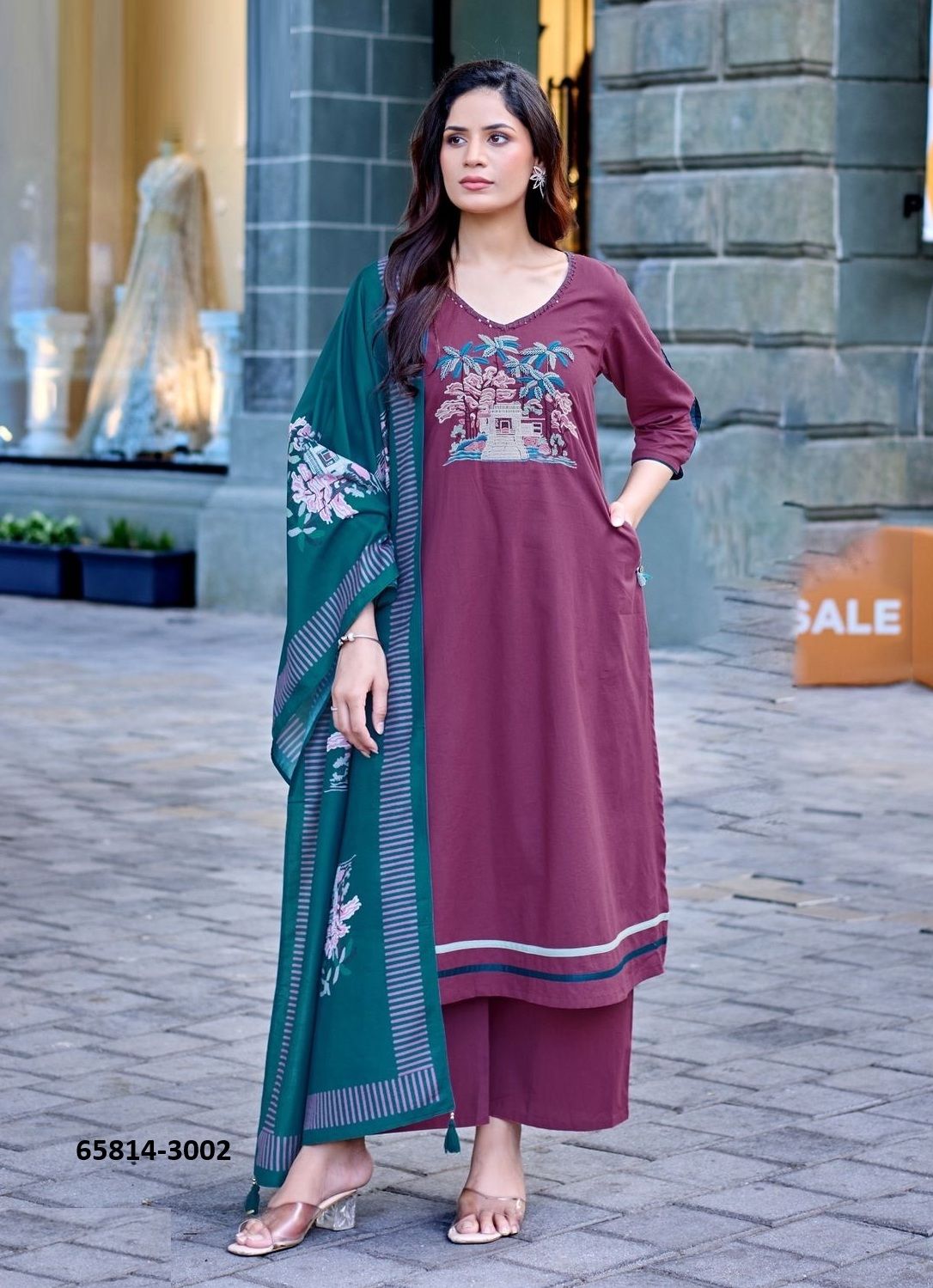 RESHAM - Catalog # 65814 (Set of 4 Readymade Salwar Suits) RESHAM - Catalog # 65814 (Set of 4 Readymade Salwar Suits)
