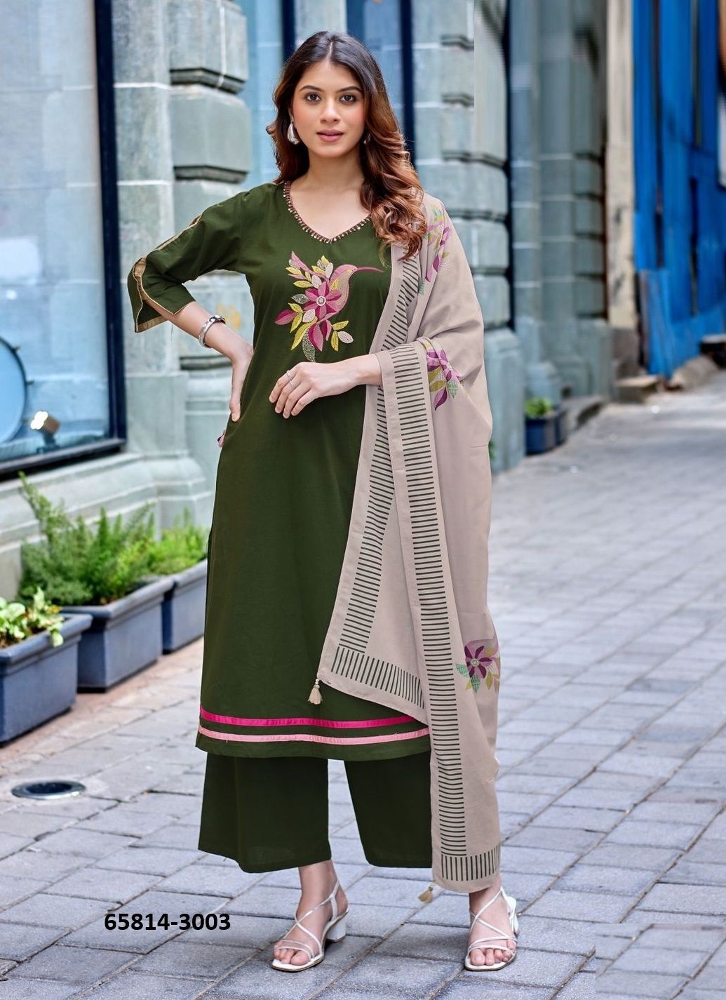 RESHAM - Catalog # 65814 (Set of 4 Readymade Salwar Suits) RESHAM - Catalog # 65814 (Set of 4 Readymade Salwar Suits)