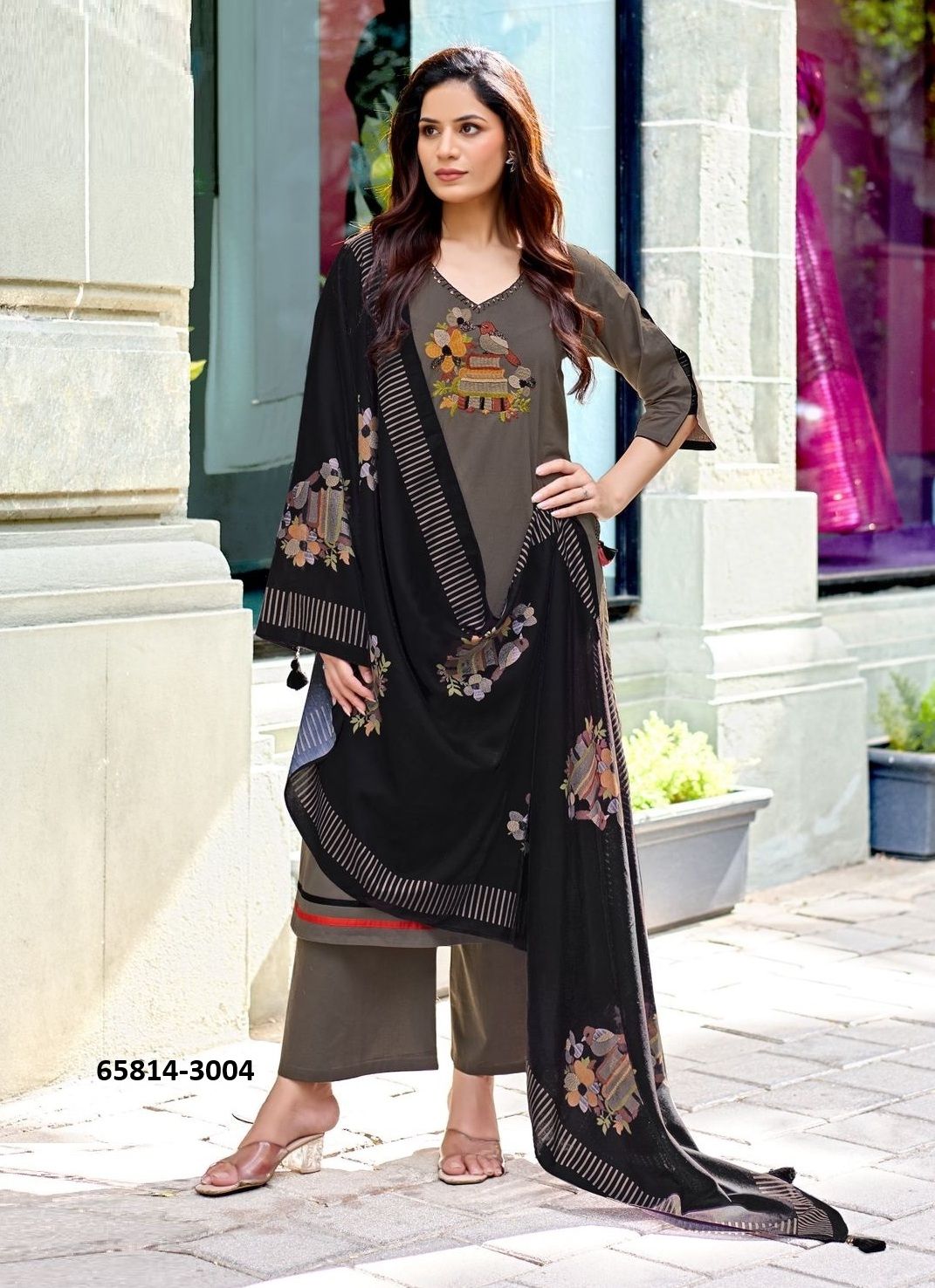 RESHAM - Catalog # 65814 (Set of 4 Readymade Salwar Suits) RESHAM - Catalog # 65814 (Set of 4 Readymade Salwar Suits)