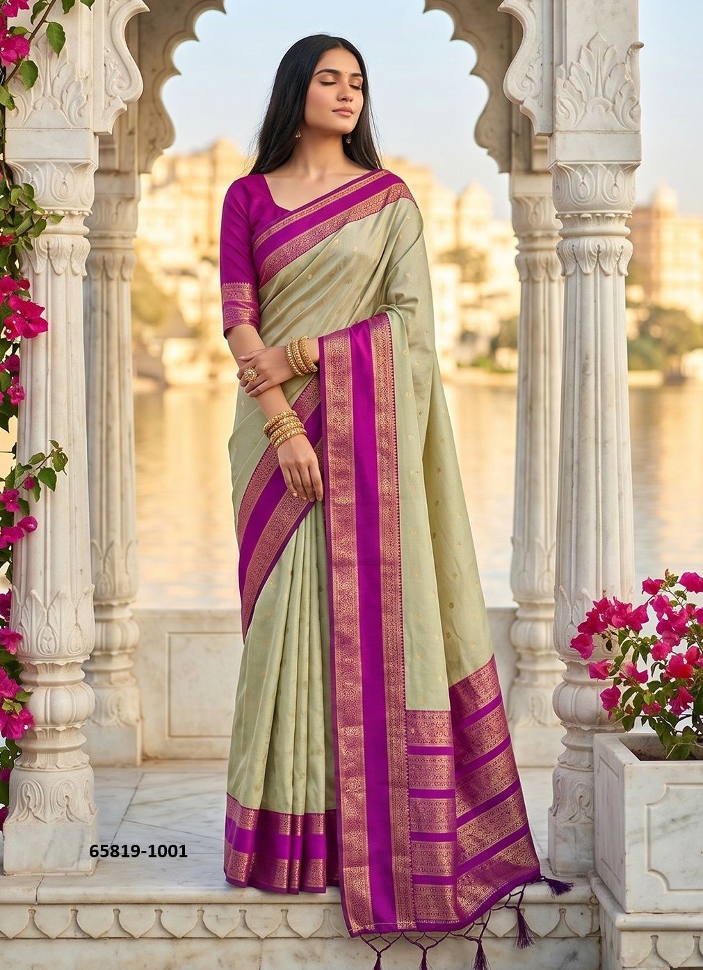 KASHI SILK - Catalog # 65819 (Set of 6 Sarees) KASHI SILK - Catalog # 65819 (Set of 6 Sarees)