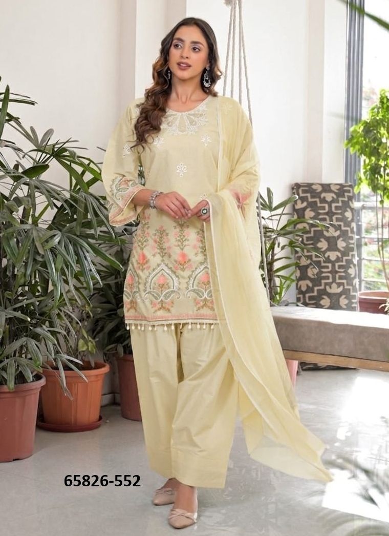 KAAVYA FARSHI - Catalog # 65826 (Set of 4 SIZE-SETS [Readymade Salwar Suits])