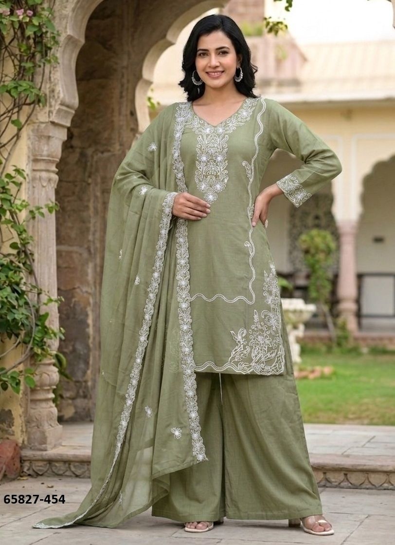 LAKSHI FARSHI - Catalog # 65827 (Set of 3 SIZE-SETS [Readymade Salwar Suits])