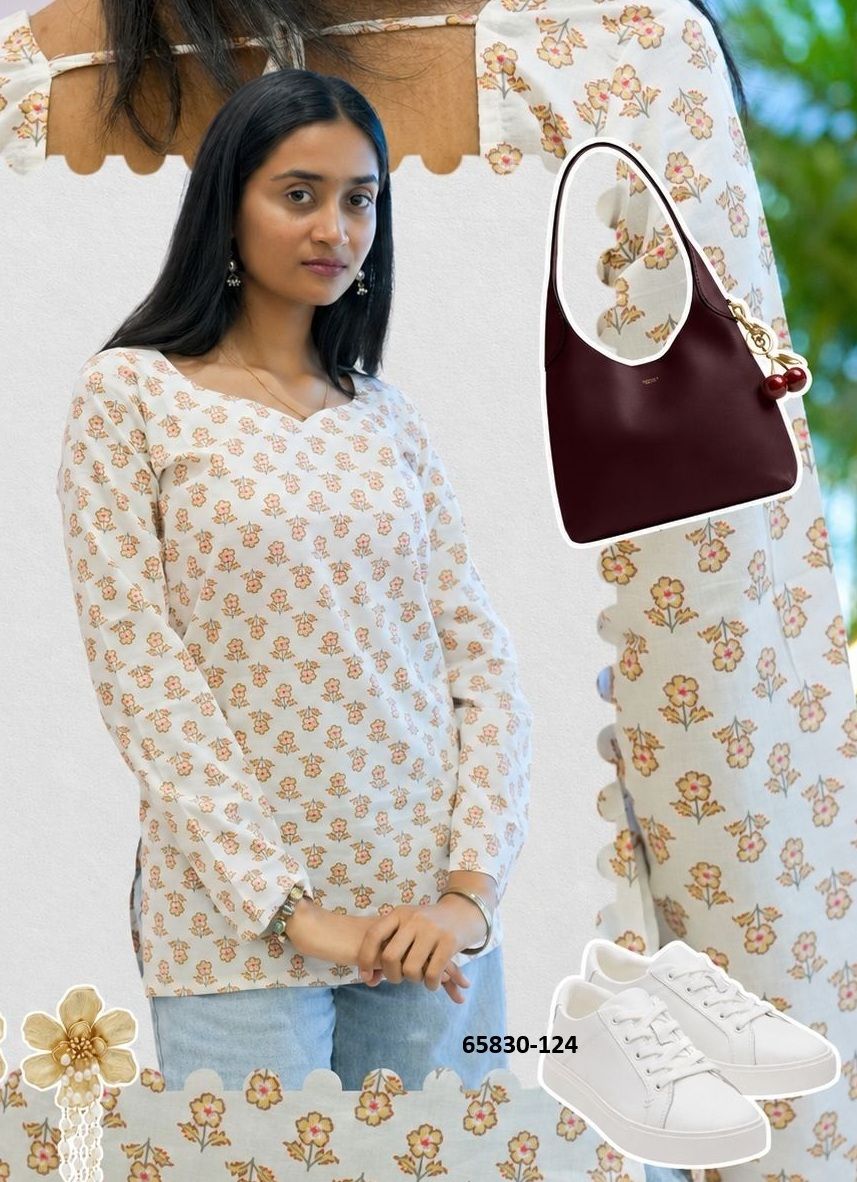 SLEEVELESS SPAGHETTI JAIPURI PRINTS - Catalog # 65830 (Set of 8 Readymade Women's Kurtis / Tops) SLEEVELESS SPAGHETTI JAIPURI PRINTS - Catalog # 65830 (Set of 8 Readymade Women's Kurtis / Tops)