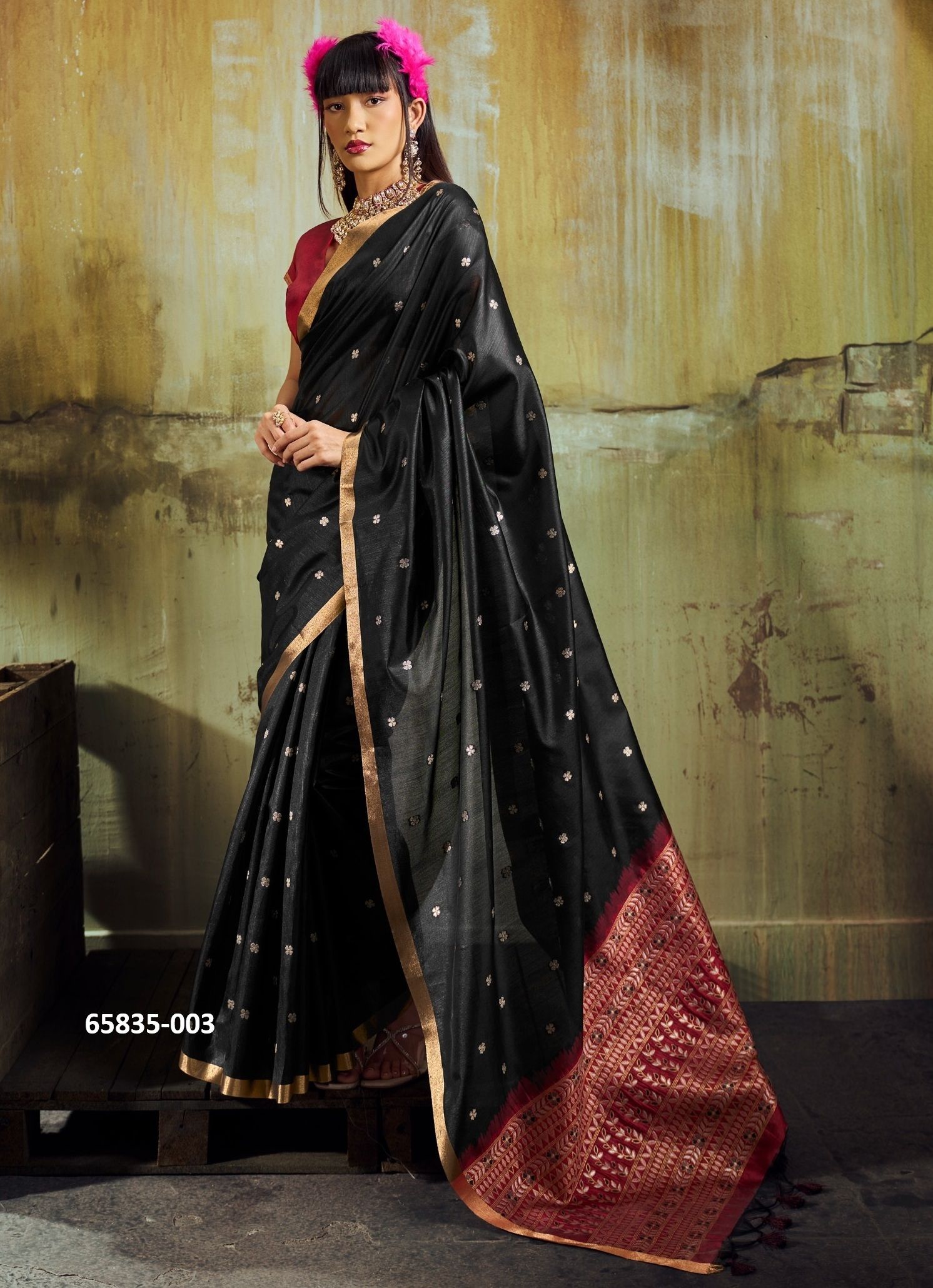 KANOI ZARDOSI - Catalog # 65835 (Set of 6 Sarees) KANOI ZARDOSI - Catalog # 65835 (Set of 6 Sarees)