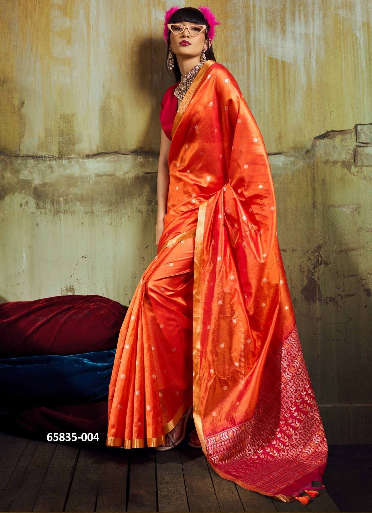 KANOI ZARDOSI - Catalog # 65835 (Set of 6 Sarees) KANOI ZARDOSI - Catalog # 65835 (Set of 6 Sarees)