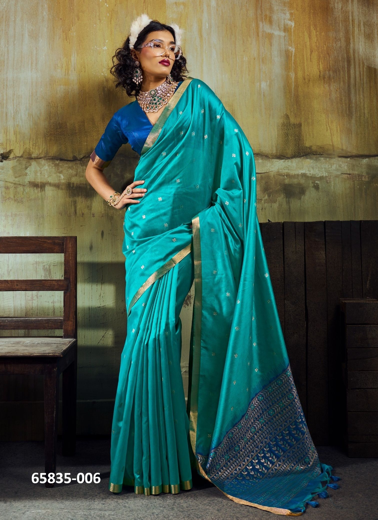 KANOI ZARDOSI - Catalog # 65835 (Set of 6 Sarees) KANOI ZARDOSI - Catalog # 65835 (Set of 6 Sarees)