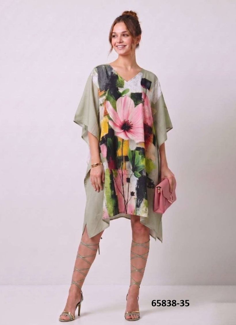 COTTON FEEL KURTI 5 - Catalog # 65838 (Set of 8 Kaftans / Ponchos) COTTON FEEL KURTI 5 - Catalog # 65838 (Set of 8 Kaftans / Ponchos)
