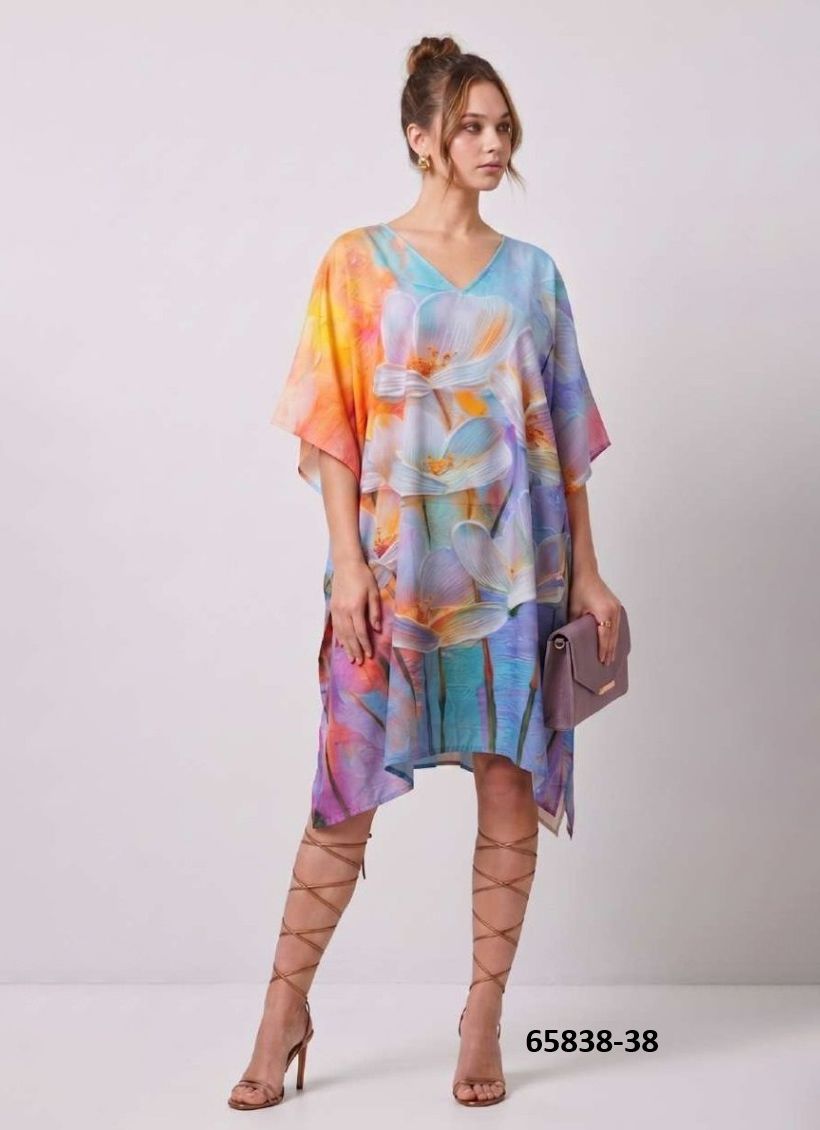 COTTON FEEL KURTI 5 - Catalog # 65838 (Set of 8 Kaftans / Ponchos) COTTON FEEL KURTI 5 - Catalog # 65838 (Set of 8 Kaftans / Ponchos)