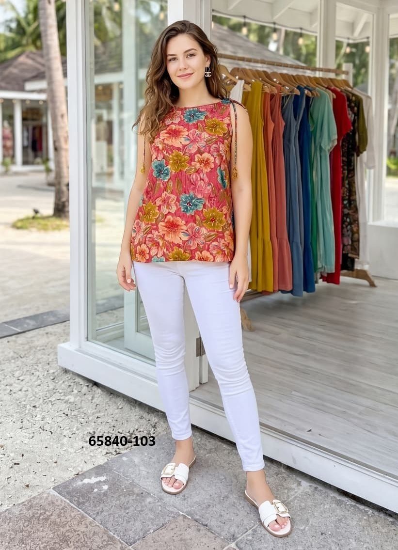 MIMI - Catalog # 65840 (Set of 6 Readymade Women's Kurtis / Tops) MIMI - Catalog # 65840 (Set of 6 Readymade Women's Kurtis / Tops)