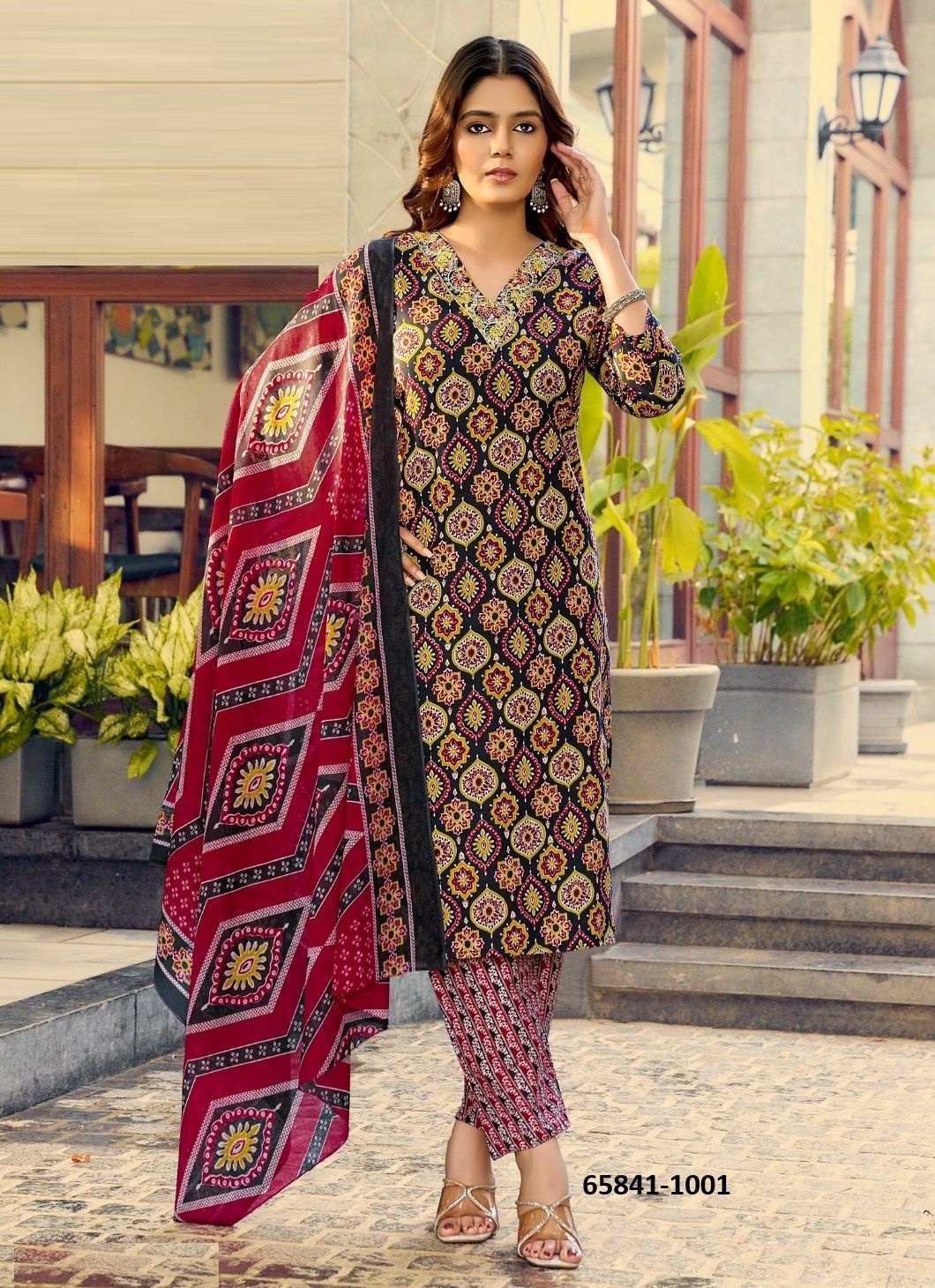 AJARAKH 1 - Catalog # 65841 (Set of 8 Readymade Salwar Suits) AJARAKH 1 - Catalog # 65841 (Set of 8 Readymade Salwar Suits)