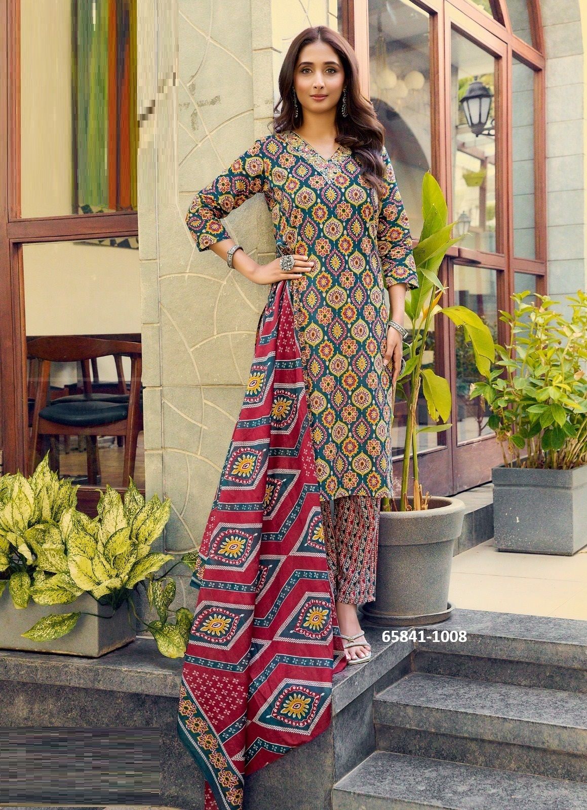AJARAKH 1 - Catalog # 65841 (Set of 8 Readymade Salwar Suits) AJARAKH 1 - Catalog # 65841 (Set of 8 Readymade Salwar Suits)