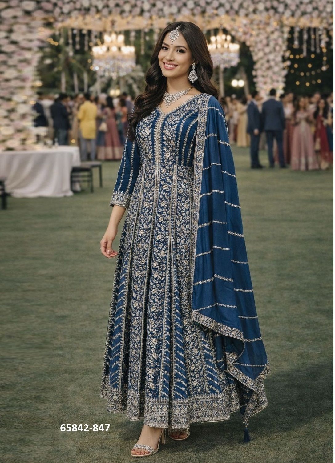 MAAHI - Catalog # 65842 (Set of 2 Readymade Gowns)