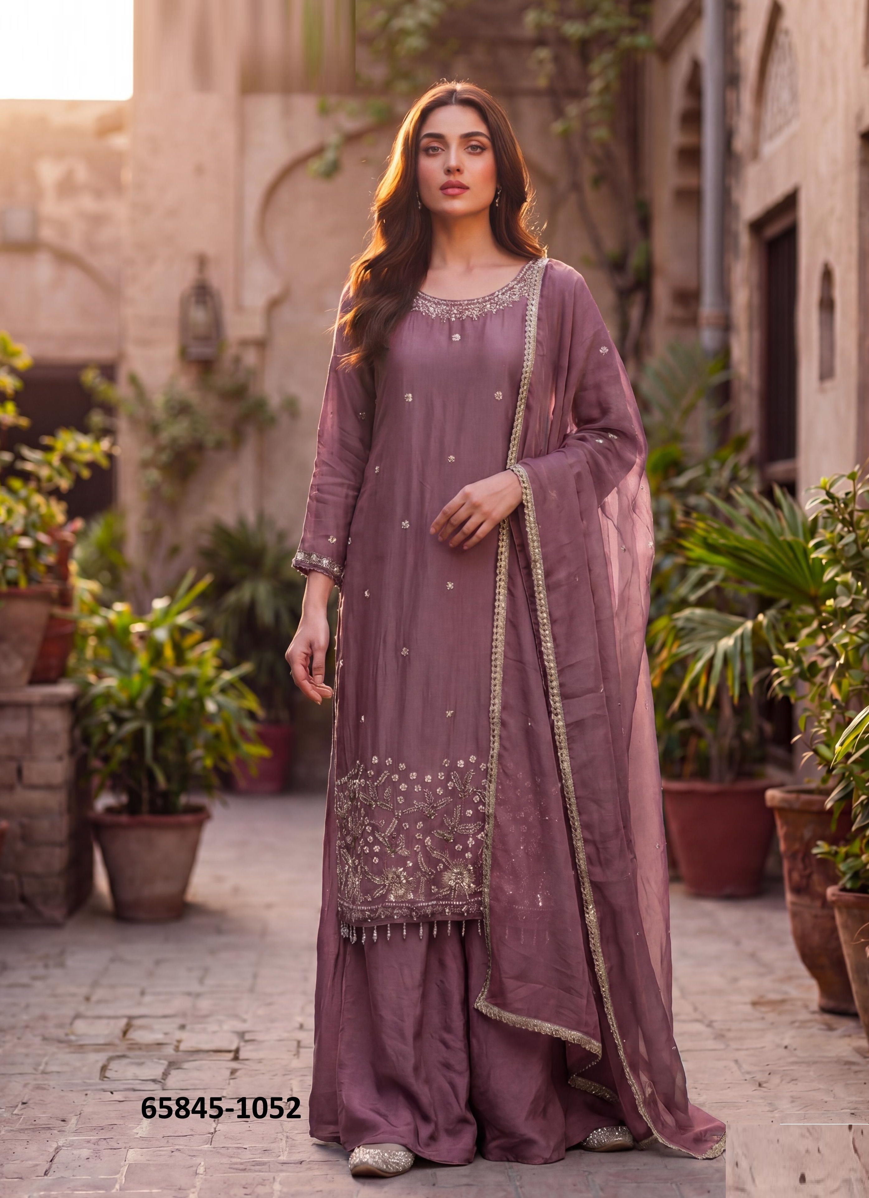 BEADS WORK 1 - Catalog # 65845 (Set of 3 Readymade Salwar Suits) BEADS WORK 1 - Catalog # 65845 (Set of 3 Readymade Salwar Suits)