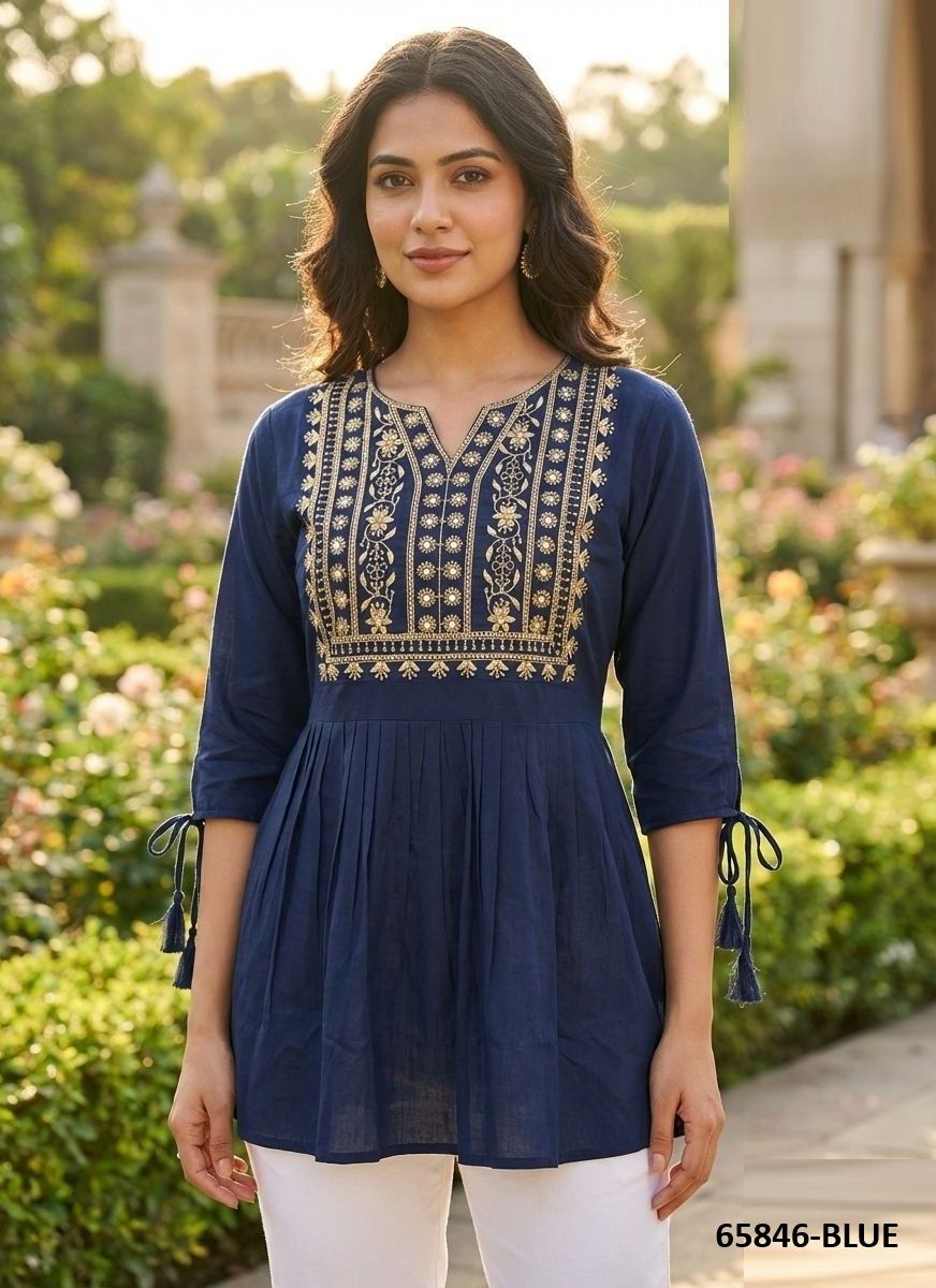 CHARMI 5 - Catalog # 65846 (Set of 5 Readymade Women's Kurtis / Tops) CHARMI 5 - Catalog # 65846 (Set of 5 Readymade Women's Kurtis / Tops)