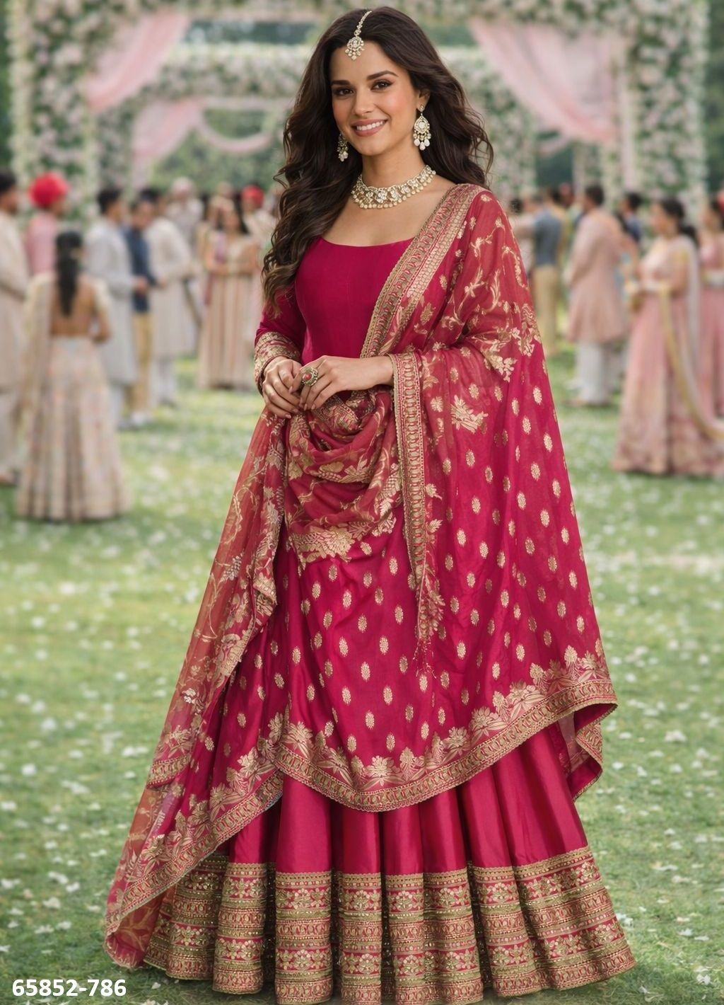 KALKI - Catalog # 65852 (Set of 3 Readymade Gowns)