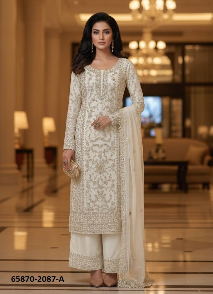 SERIES 2087 - Catalog # 65870 (Set of 5 Semi-Stitched / Un-Stitched Suits) SERIES 2087 - Catalog # 65870 (Set of 5 Semi-Stitched / Un-Stitched Suits)