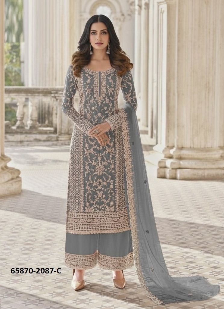 SERIES 2087 - Catalog # 65870 (Set of 5 Semi-Stitched / Un-Stitched Suits) SERIES 2087 - Catalog # 65870 (Set of 5 Semi-Stitched / Un-Stitched Suits)