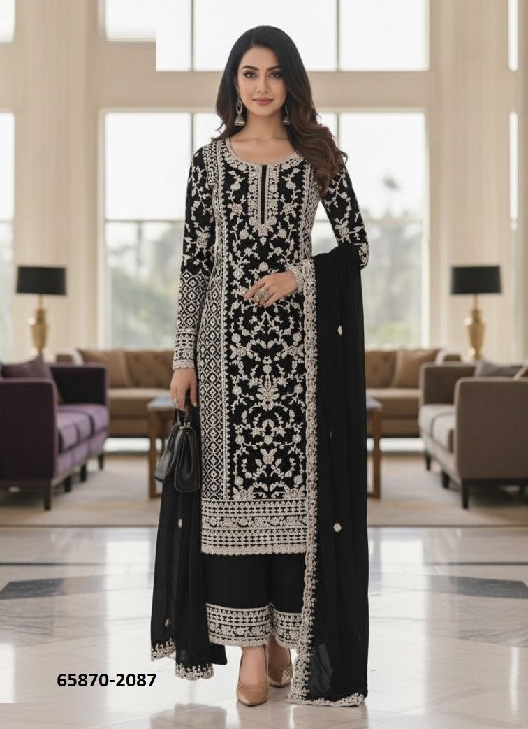 SERIES 2087 - Catalog # 65870 (Set of 5 Semi-Stitched / Un-Stitched Suits) SERIES 2087 - Catalog # 65870 (Set of 5 Semi-Stitched / Un-Stitched Suits)