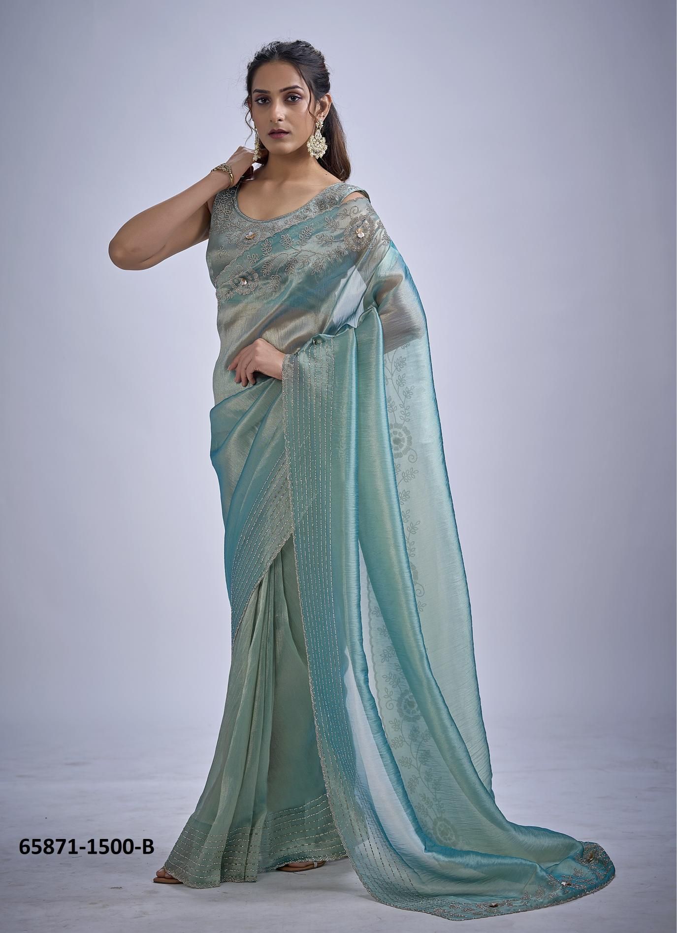 SERIES 1500 - Catalog # 65871 (Set of 7 Sarees) SERIES 1500 - Catalog # 65871 (Set of 7 Sarees)