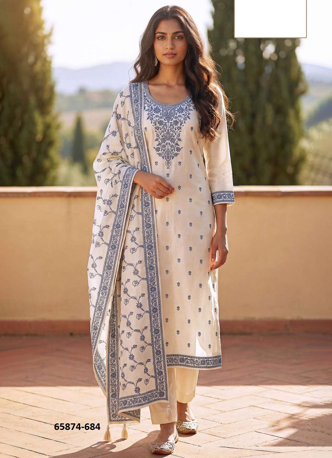 PEARL COTTON - Catalog # 65874 (Set of 4 Semi-Stitched / Un-Stitched Suits) PEARL COTTON - Catalog # 65874 (Set of 4 Semi-Stitched / Un-Stitched Suits)