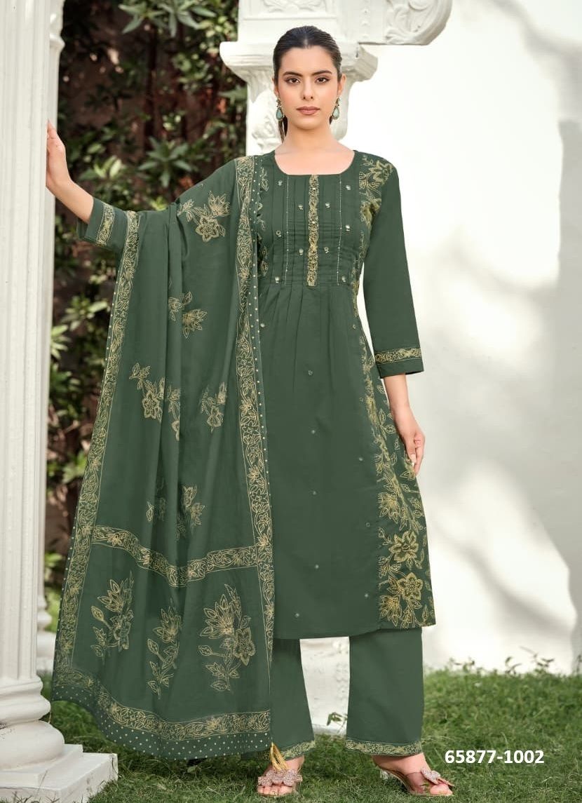 MANNAT - Catalog # 65877 (Set of 6 Readymade Salwar Suits) MANNAT - Catalog # 65877 (Set of 6 Readymade Salwar Suits)