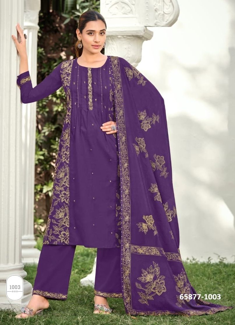 MANNAT - Catalog # 65877 (Set of 6 Readymade Salwar Suits) MANNAT - Catalog # 65877 (Set of 6 Readymade Salwar Suits)