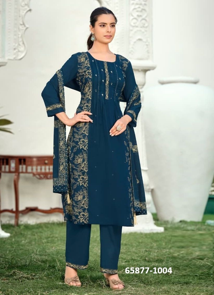 MANNAT - Catalog # 65877 (Set of 6 Readymade Salwar Suits) MANNAT - Catalog # 65877 (Set of 6 Readymade Salwar Suits)