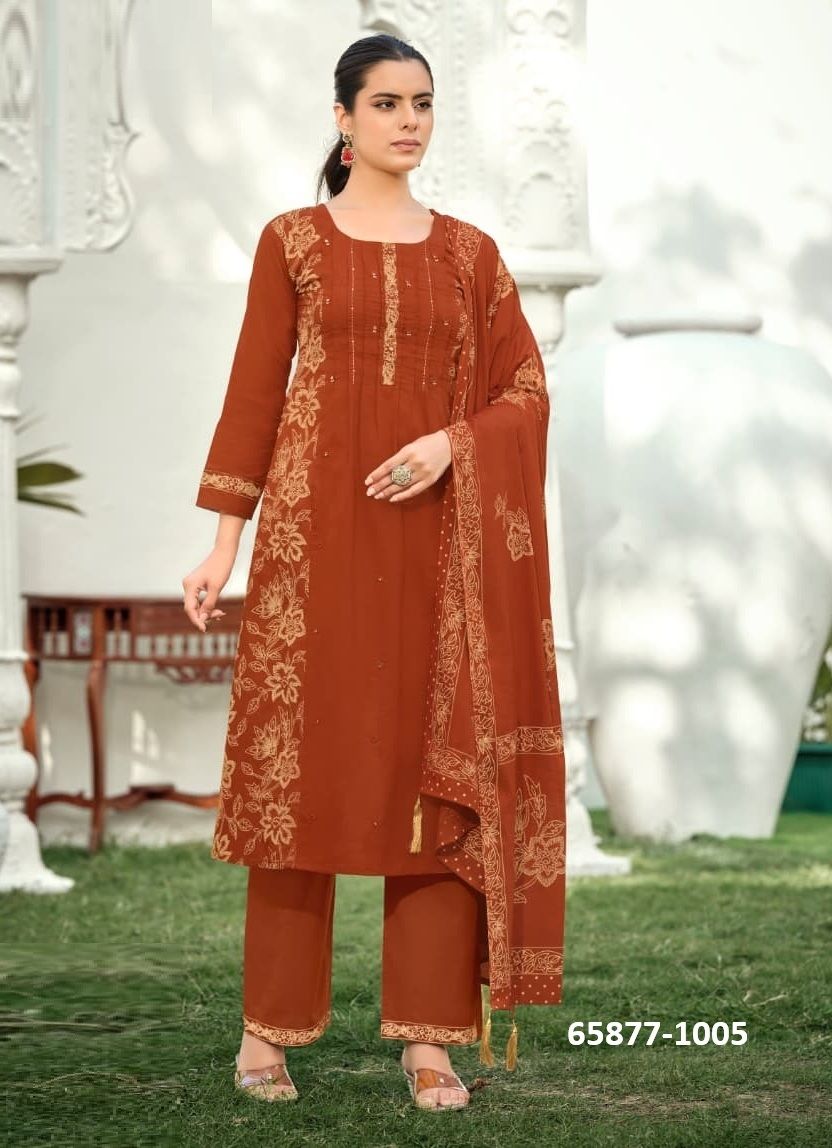 MANNAT - Catalog # 65877 (Set of 6 Readymade Salwar Suits) MANNAT - Catalog # 65877 (Set of 6 Readymade Salwar Suits)