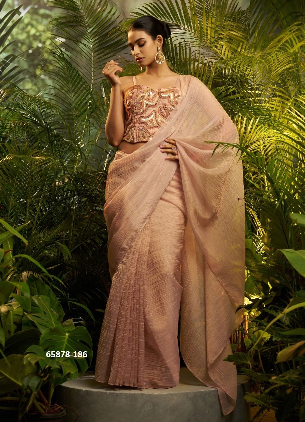 SERIES 185 - Catalog # 65878 (Set of 4 Sarees) SERIES 185 - Catalog # 65878 (Set of 4 Sarees)