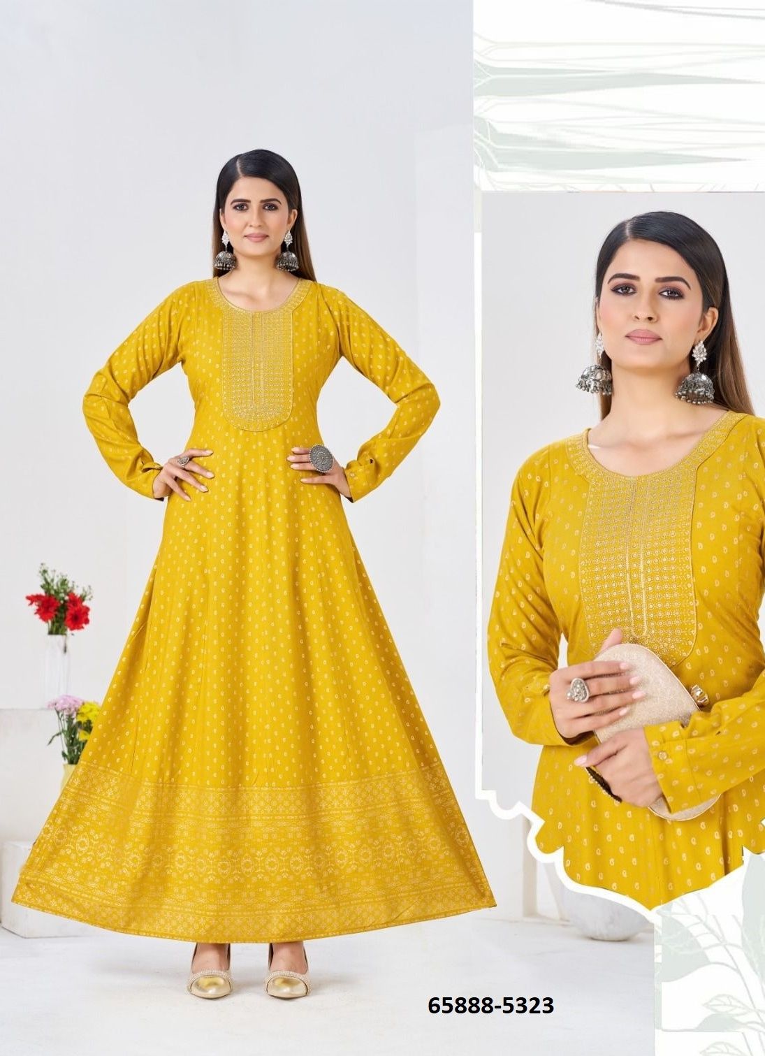 WANIYA - Catalog # 65888 (Set of 6 Readymade Women's Kurtis / Tops) WANIYA - Catalog # 65888 (Set of 6 Readymade Women's Kurtis / Tops)