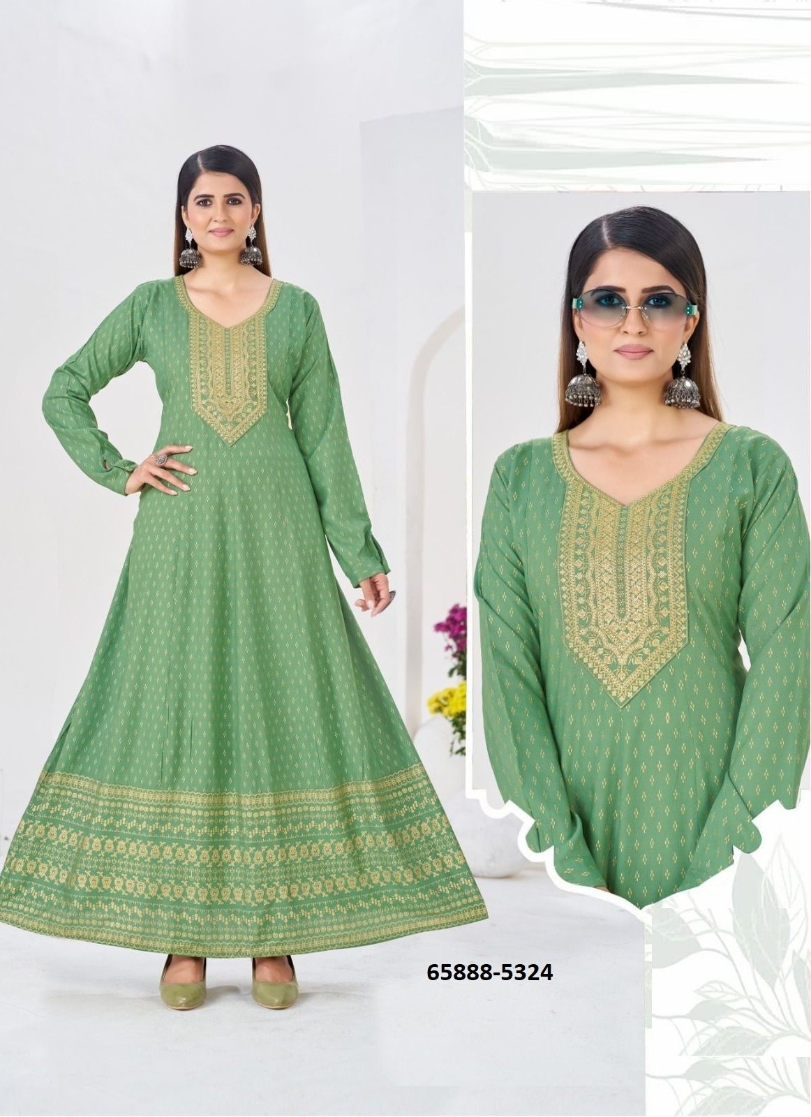WANIYA - Catalog # 65888 (Set of 6 Readymade Women's Kurtis / Tops) WANIYA - Catalog # 65888 (Set of 6 Readymade Women's Kurtis / Tops)