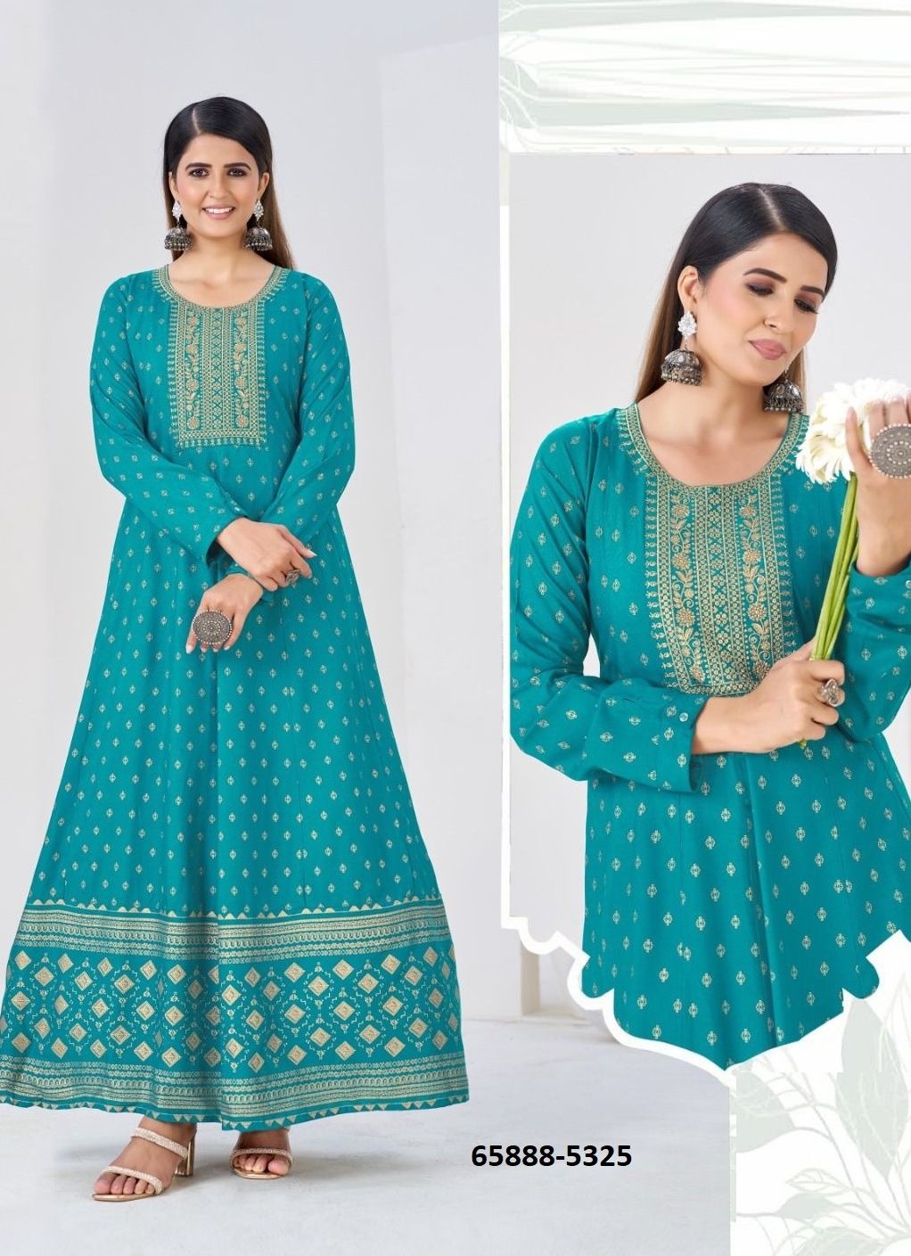 WANIYA - Catalog # 65888 (Set of 6 Readymade Women's Kurtis / Tops) WANIYA - Catalog # 65888 (Set of 6 Readymade Women's Kurtis / Tops)