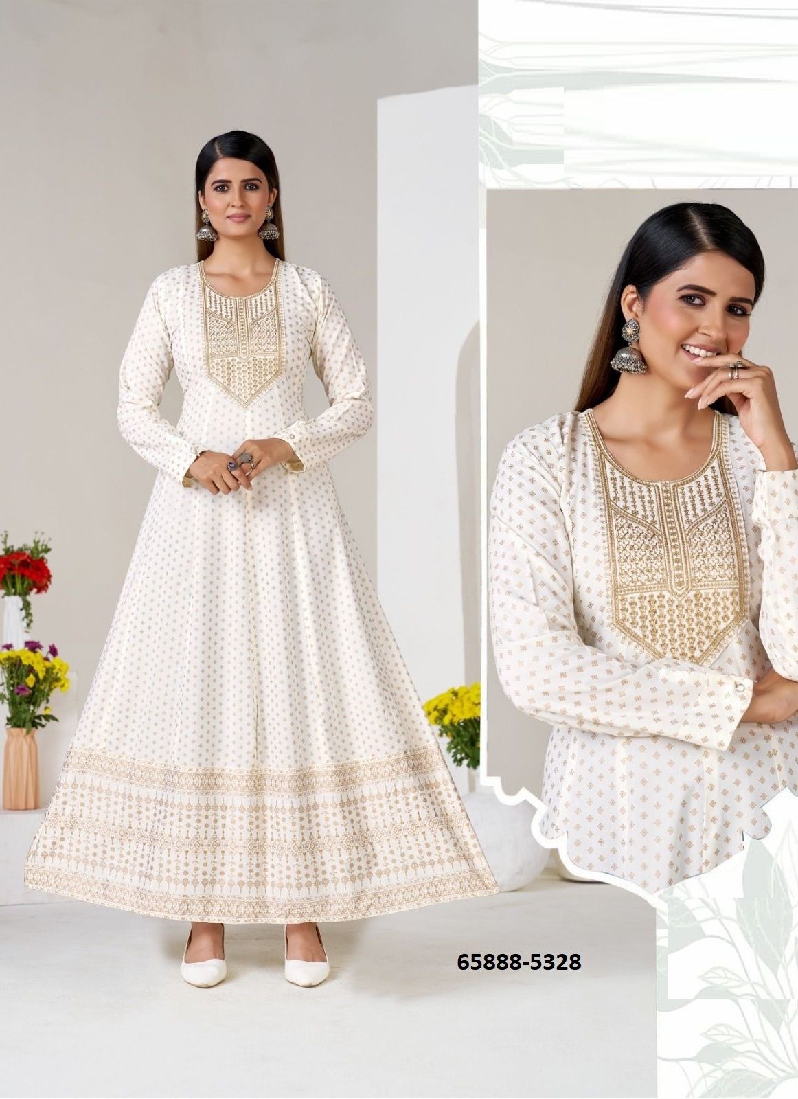WANIYA - Catalog # 65888 (Set of 6 Readymade Women's Kurtis / Tops) WANIYA - Catalog # 65888 (Set of 6 Readymade Women's Kurtis / Tops)
